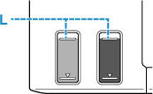 Make sure to refill the ink tank with ink up to the upper limit line (L) on the ink tank